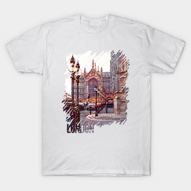 Palace of Westminster. London, UK T-Shirt by ArtlyStudio